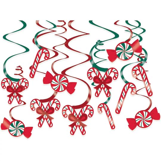 Candy Cane Swirl Decorations, 36ct.